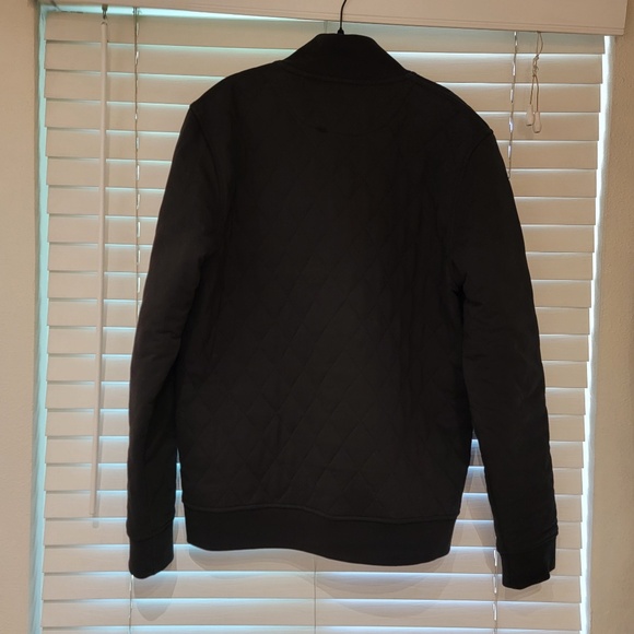 Ted Baker Quilted Jacket Men’s Size Small Black Full Zip Pocket Bomber Coat EUC - Picture 2 of 6